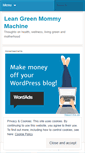 Mobile Screenshot of leangreenmommy.com